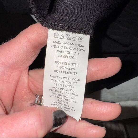 Michael kors new Black lightweight satin fabric Cargo Jogger Pants w pockets - Picture 7 of 12